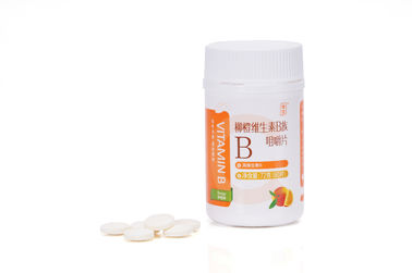 La saveur orange badine les vitamines masticables, gluten de suppléments de complexe de la vitamine B libre