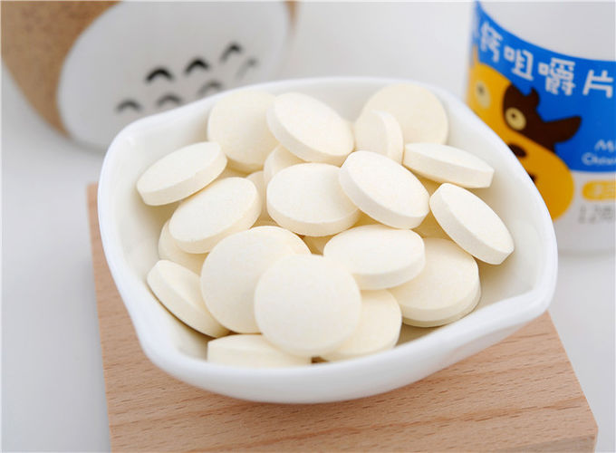 Forme ronde masticable de supplément de calcium de Tablettes/d'enfants de calcium de goût original