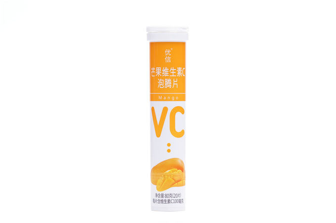 Tablettes de la vitamine C 100mg de saveur de mangue, Tablettes nutritionnelles de soluble de vitamine C