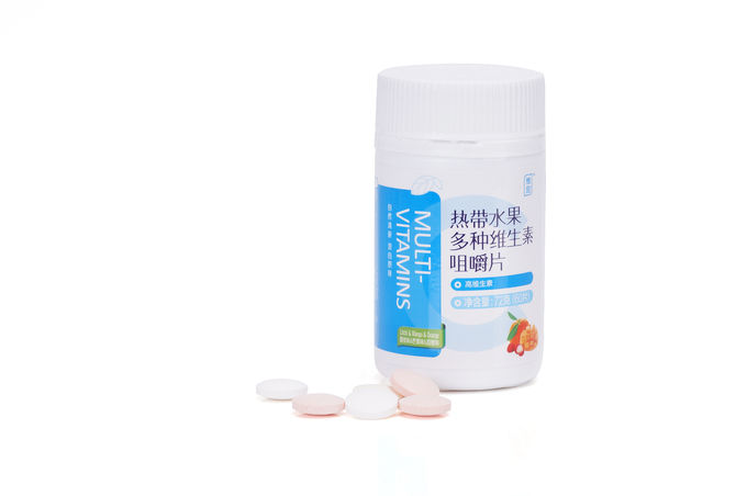 Antioxydants masticables de Tablettes de Multivitamin de saveur de fruits tropicaux aucun agents de conservation