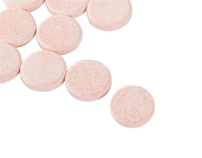Tablettes effervescentes de vitamine C de saveur de fraise avec du calcium pour amplifier le système immunitaire