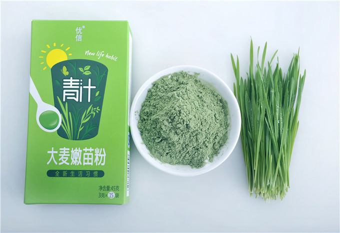 La poudre délicieuse 3gx15 d'orge de vert d'Aojiru de jus de vert de santé emballe
